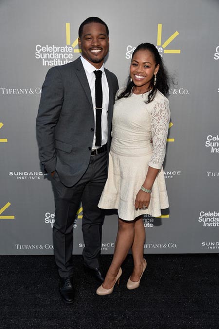 Ryan Coogler and his then-fiance Zinzi Evans at a black carpet event.
